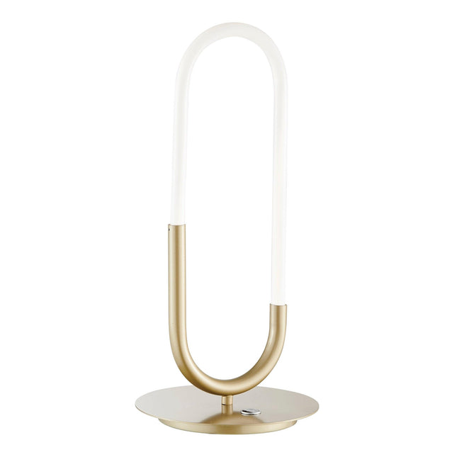 LED Single Clip Table Lamp // Sandy Gold Table Lamps TriadCommerceInc   