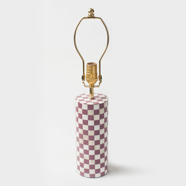 Checker Table Lamps Lamps [TriadCommerceInc] Lavender  