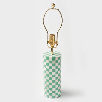 Checker Table Lamps Lamps TriadCommerceInc Haint Blue  