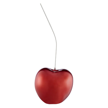 Medium Metallic Red Cherry Sculpture 22" Tall Sculpture [TriadCommerceInc]   