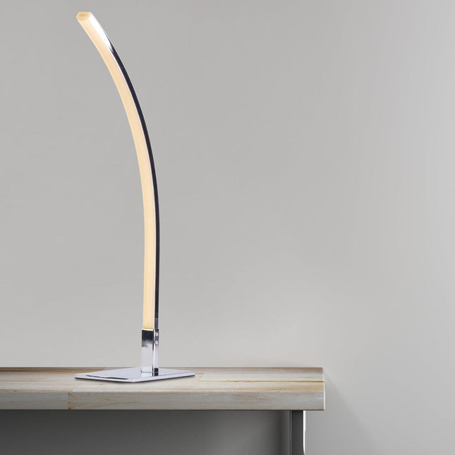 Modern Arc Design Table Lamp // Led Strip Table Lamps TriadCommerceInc   