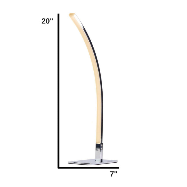 Modern Arc Design Table Lamp // Led Strip Table Lamps TriadCommerceInc   