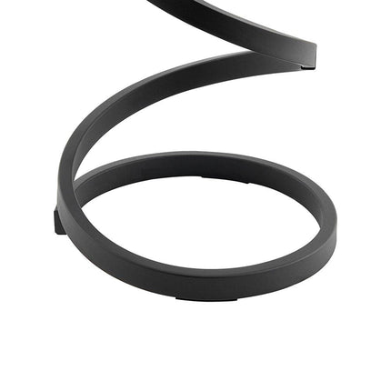 Modern Spiral LED Table Lamp // Led Strip // Matte Black Table Lamps [TriadCommerceInc]   