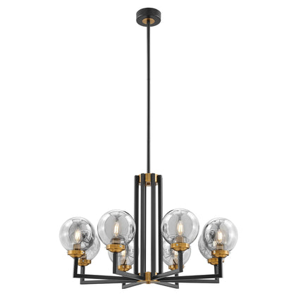 Monachopsis Large Gold & Black Chandelier Chandeliers-Pendants-Hanging Lights [TriadCommerceInc]   