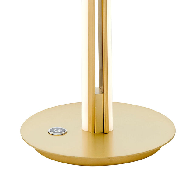 Munich Gold Table Lamp // Natural White LED Strip & Touch Dimmer Table Lamps TriadCommerceInc   