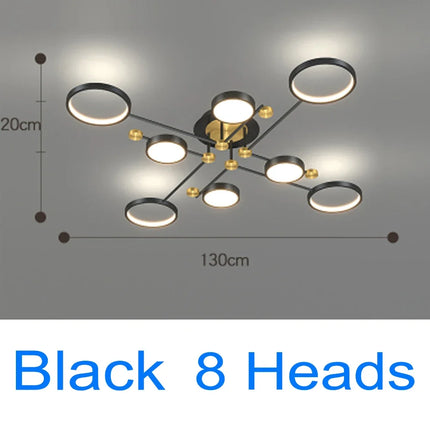 Modern Pendant LED Lighting Fixture Pendant Light TriadCommerceInc Black 8H 3 Color Change 