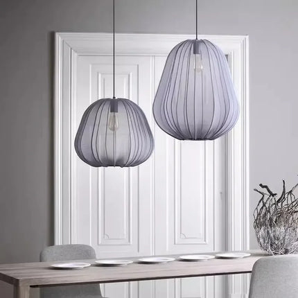 Nordic Minimalist Fabric Chandelier Chandeliers TriadCommerceInc   