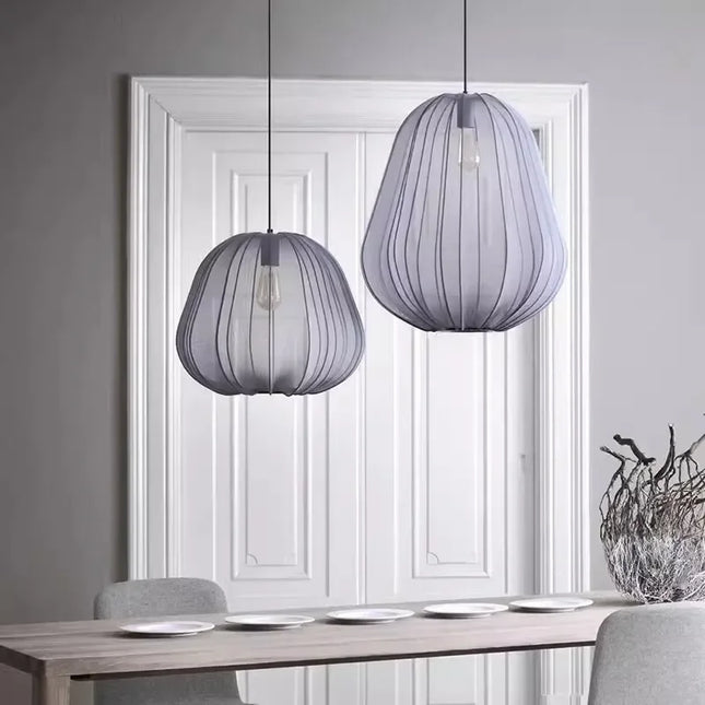 Nordic Minimalist Fabric Chandelier Chandeliers TriadCommerceInc   