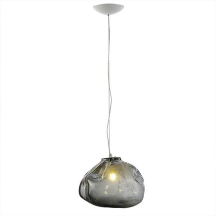 Modern Smoky Grey Glass Pendant Light Pendant Light TriadCommerceInc   