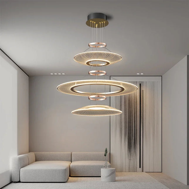 LED Round Crystal Pendant Lamp Chandelier TriadCommerceInc   