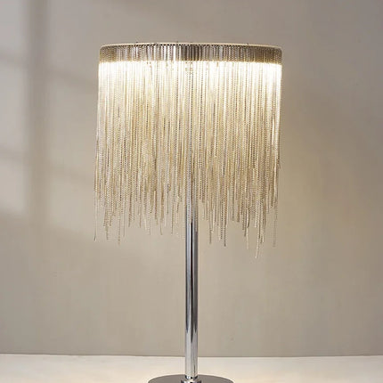 Aluminum Tassel Chain LED Floor Lamps Floor Lamps TriadCommerceInc   