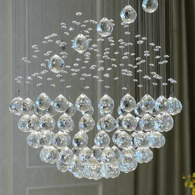 Modern Crystal Pendant Light Pendant Light TriadCommerceInc   