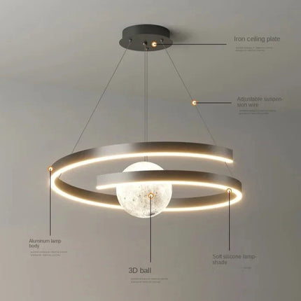 Modern Minimalist Nordic Chandelier Chandelier TriadCommerceInc   