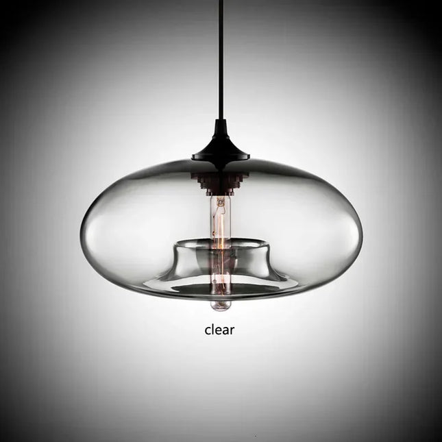 Nordic Hanging Spherical Light Fixtures Hanging Lights TriadCommerceInc Transparent  