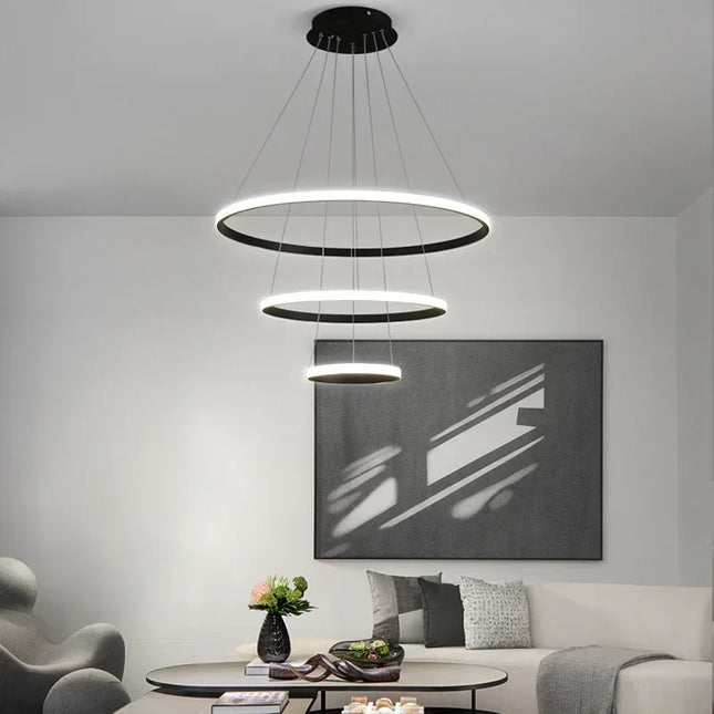 Nordic LED Circular Ceiling Pendant Light Pendant Light TriadCommerceInc   