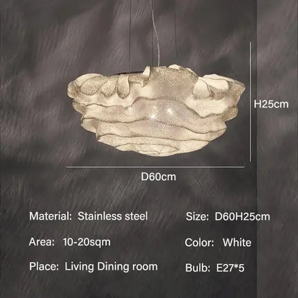 Modern Creative Bedroom Chandelier Chandelier TriadCommerceInc Diameter 60cm Warm Light No Remote 