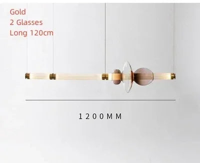 Nordic Long Dining Kitchen Chandelier Chandelier TriadCommerceInc Gold 120cm Warm Light 