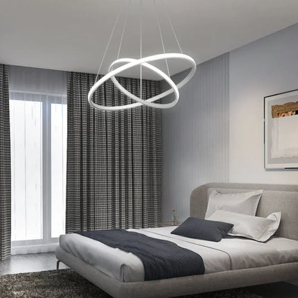 Nordic LED Circular Ceiling Pendant Light Pendant Light TriadCommerceInc   