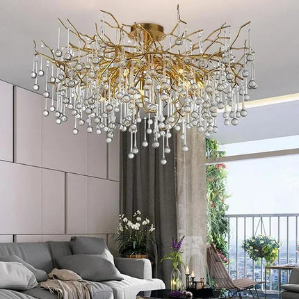 Nordic Gold Ceiling Chandelier LED Lamp Chandelier TriadCommerceInc   