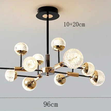 Modern Pendant Lighting Chandeliers Chandeliers TriadCommerceInc 12 Heads 96cm Cold White 