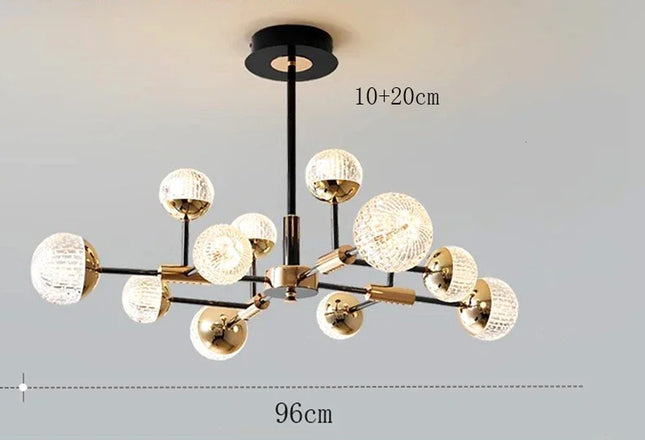 Modern Pendant Lighting Chandeliers Chandeliers TriadCommerceInc 12 Heads 96cm Cold White 