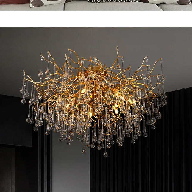 Nordic Gold Ceiling Chandelier LED Lamp Chandelier TriadCommerceInc   