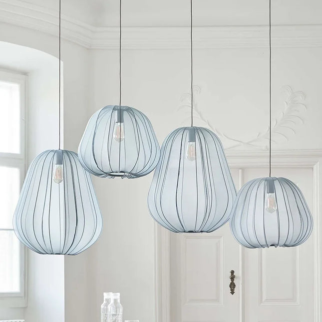 Nordic Minimalist Fabric Chandelier Chandeliers TriadCommerceInc   