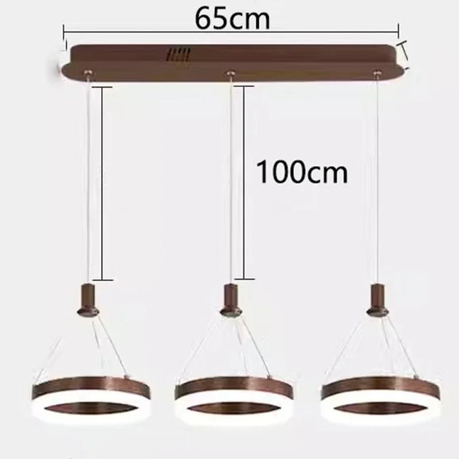 Nordic Single Head Pendant Lamp Pendant Lights TriadCommerceInc Coffee-Rotundity Warm White 