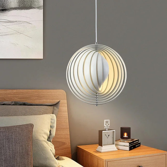 Danish Verpanon Moon Bar Pendant Light Pendant Light TriadCommerceInc White-D42cm Tricolor Light NO RC 