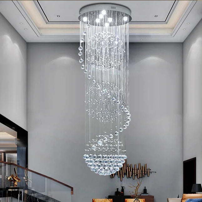 Modern Crystal Pendant Light Pendant Light TriadCommerceInc   