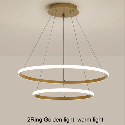 Nordic LED Circular Ceiling Pendant Light Pendant Light TriadCommerceInc   