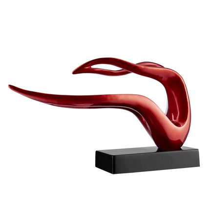 Saggita Abstract Sculpture // Metallic Red Sculpture [TriadCommerceInc]   