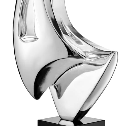 Sail Sculpture in Chrome // Small // Table Top Sculpture TriadCommerceInc   