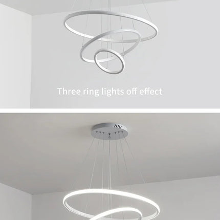 Nordic LED Circular Ceiling Pendant Light Pendant Light TriadCommerceInc   