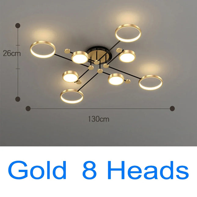 Modern Pendant LED Lighting Fixture Pendant Light TriadCommerceInc Gold 8H 3 Color Change 