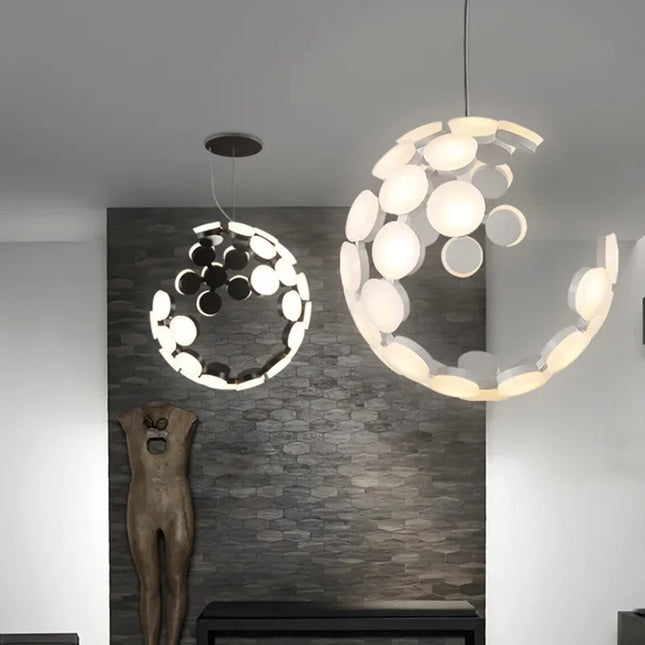 Creative Moon Pendant Lamp Pendant Lamp TriadCommerceInc   