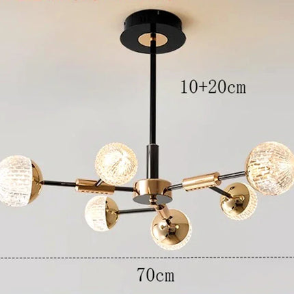 Modern Pendant Lighting Chandeliers Chandeliers TriadCommerceInc 6 Heads 70cm RC Remote Dimming 