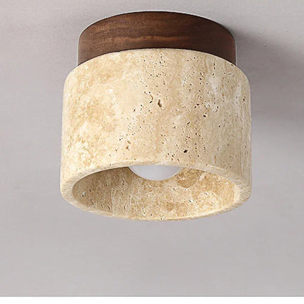 Wabi-Sabi Yellow Marble Ceiling Light Ceiling Light TriadCommerceInc   