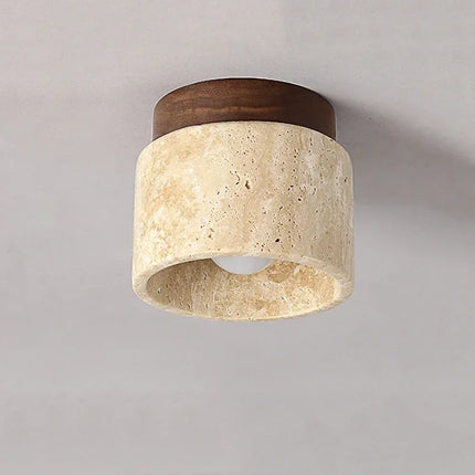 Wabi-Sabi Yellow Marble Ceiling Light Ceiling Light TriadCommerceInc   