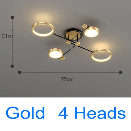 Modern Pendant LED Lighting Fixture Pendant Light TriadCommerceInc Gold 4H 3 Color Change 