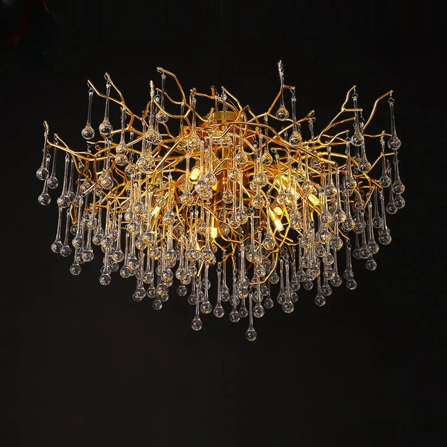 Nordic Gold Ceiling Chandelier LED Lamp Chandelier TriadCommerceInc   