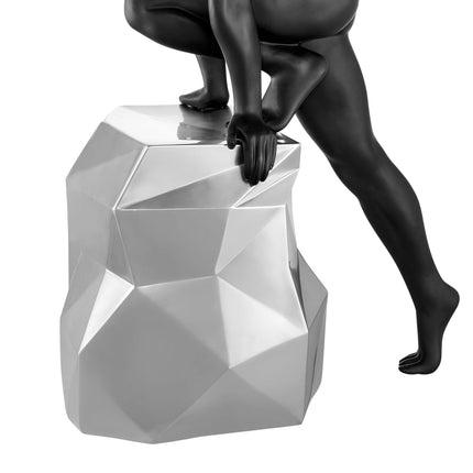 Sensuality Man Sculpture // Matte Black and Chrome Sculpture [TriadCommerceInc]   