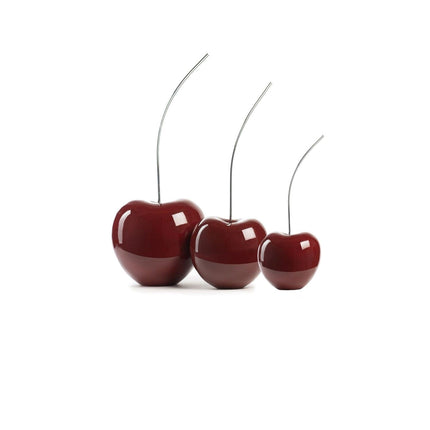 Set of Three Cherries // Large Medium and Small Red Wine Sculpture [TriadCommerceInc]   