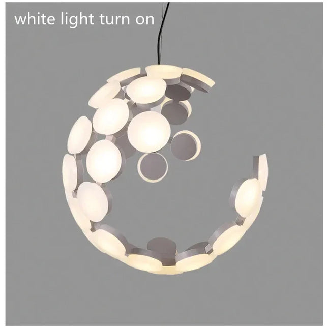 Creative Moon Pendant Lamp Pendant Lamp TriadCommerceInc   