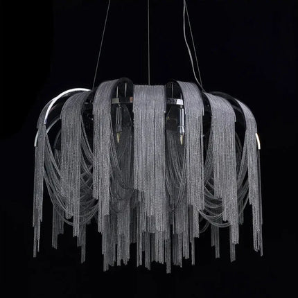 Luxury Tassel Chain Chandelier Chandelier TriadCommerceInc   