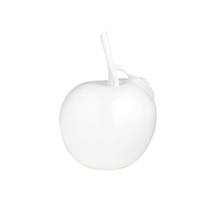 Solid Color Apple Sculpture // White Sculpture [TriadCommerceInc]   