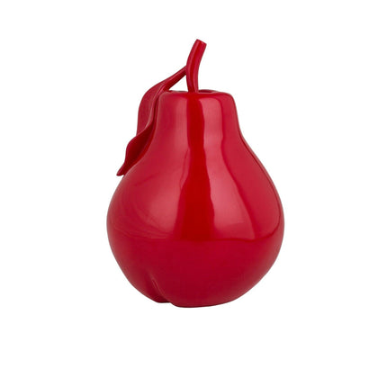 Solid Color Pear Sculpture // Red Sculpture [TriadCommerceInc]   