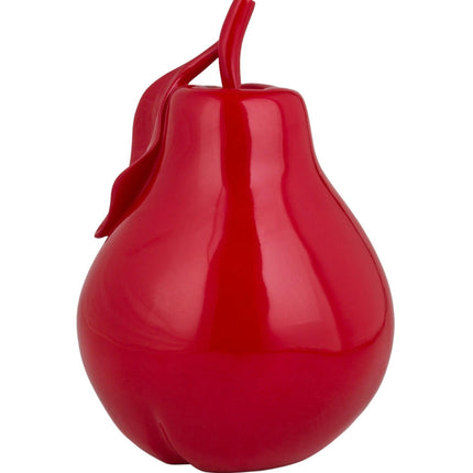 Solid Color Pear Sculpture // Red Sculpture [TriadCommerceInc]   