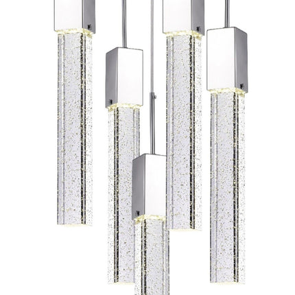 Sparkling Night Chandelier // XL 5 Light Chandeliers-Pendants-Hanging Lights [TriadCommerceInc]   