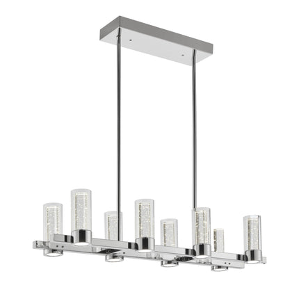 Sparkling Night LED Rectangular Chandelier//  8 Lights Chandeliers-Pendants-Hanging Lights [TriadCommerceInc]   